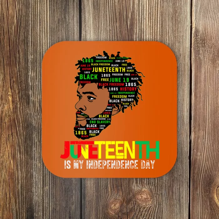 Juneteenth Celebrating Black Freedom African American 1865 Coaster