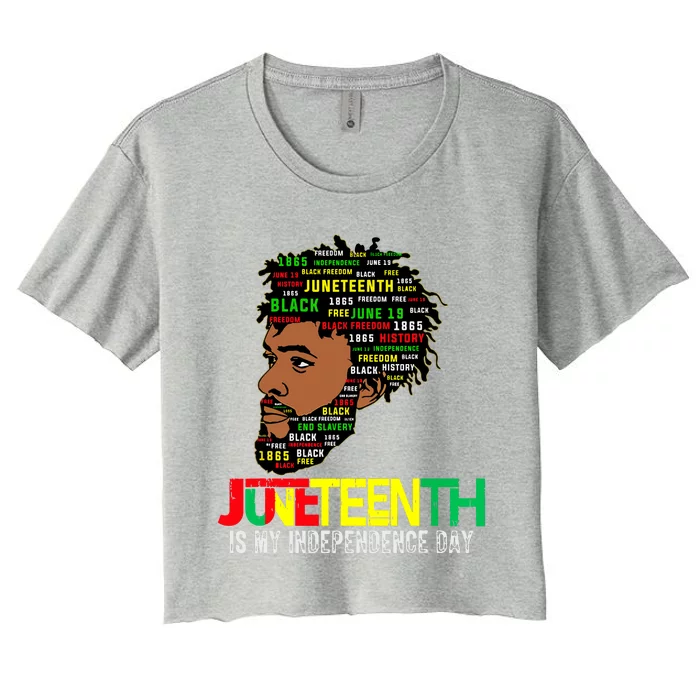 Juneteenth Celebrating Black Freedom African American 1865 Women's Crop Top Tee