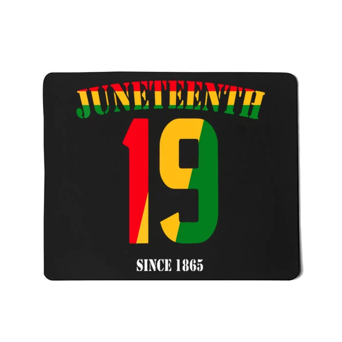 Juneteenth Cool Black History June 19 2024 Awesome Flag Mousepad