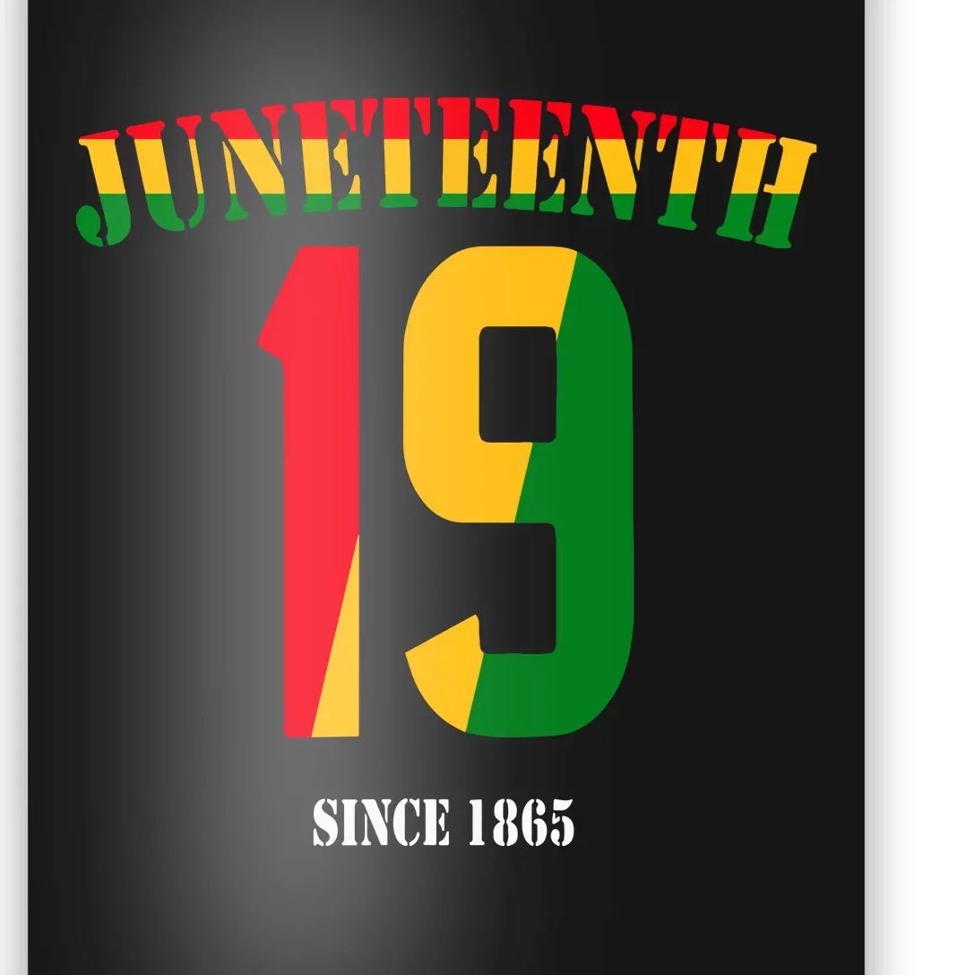 Juneteenth Cool Black History June 19 2024 Awesome Flag Poster