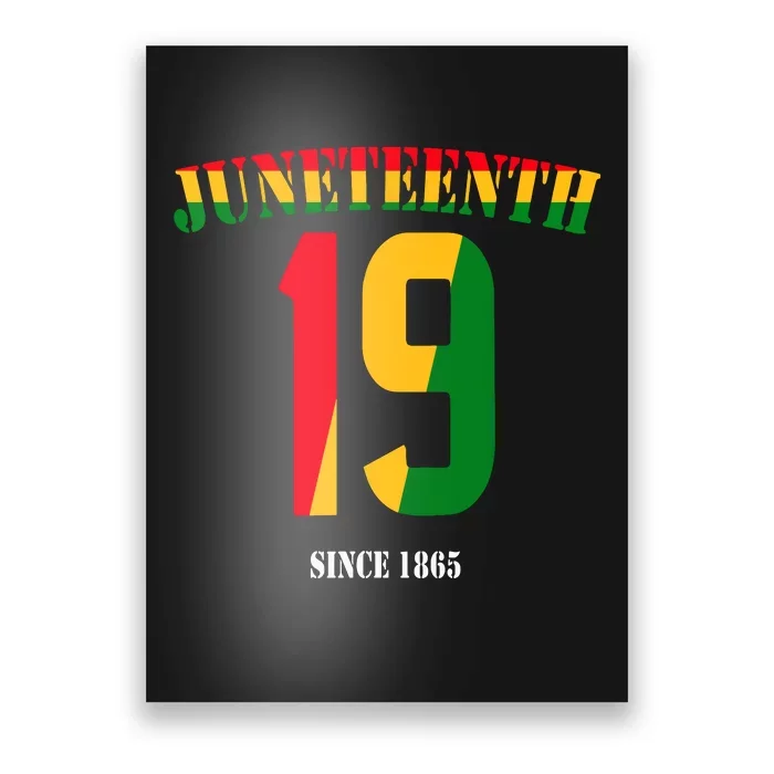 Juneteenth Cool Black History June 19 2024 Awesome Flag Poster