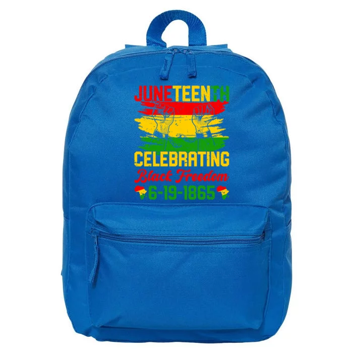 Juneteenth Celebrating Black African American Freedom Day Gift 16 in Basic Backpack