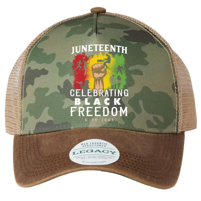 Juneteenth Celebrating Black Freedom 1865 Legacy Tie Dye Trucker Hat