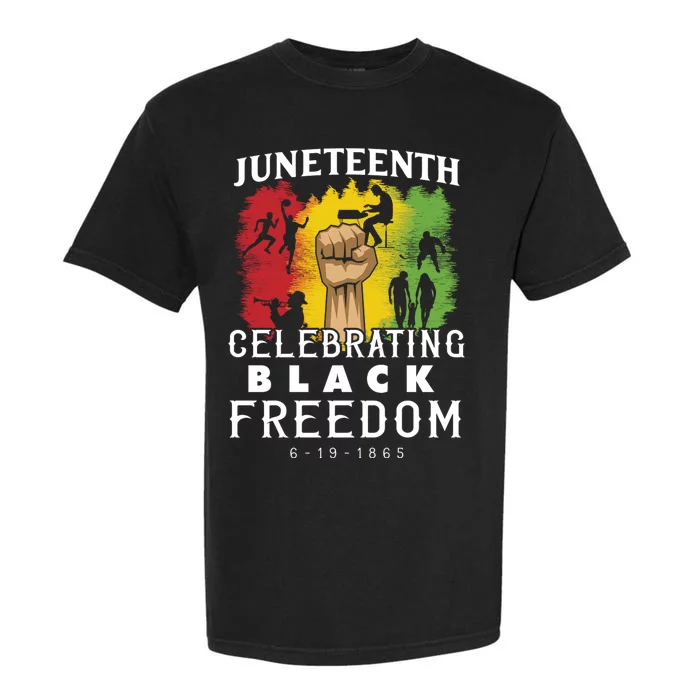 Juneteenth Celebrating Black Freedom 1865 Garment-Dyed Heavyweight T-Shirt