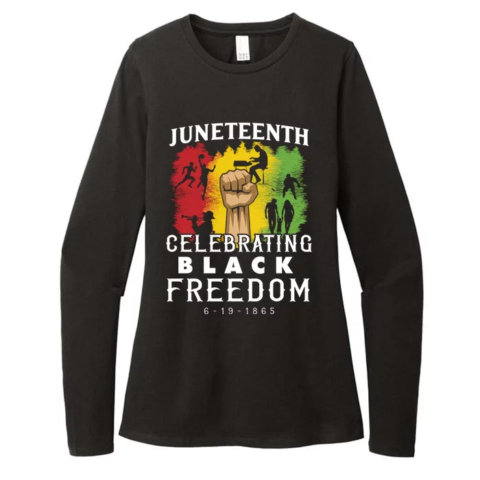 Juneteenth Celebrating Black Freedom 1865 Womens CVC Long Sleeve Shirt