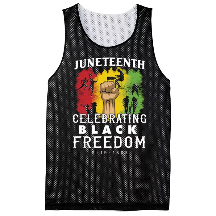 Juneteenth Celebrating Black Freedom 1865 Mesh Reversible Basketball Jersey Tank