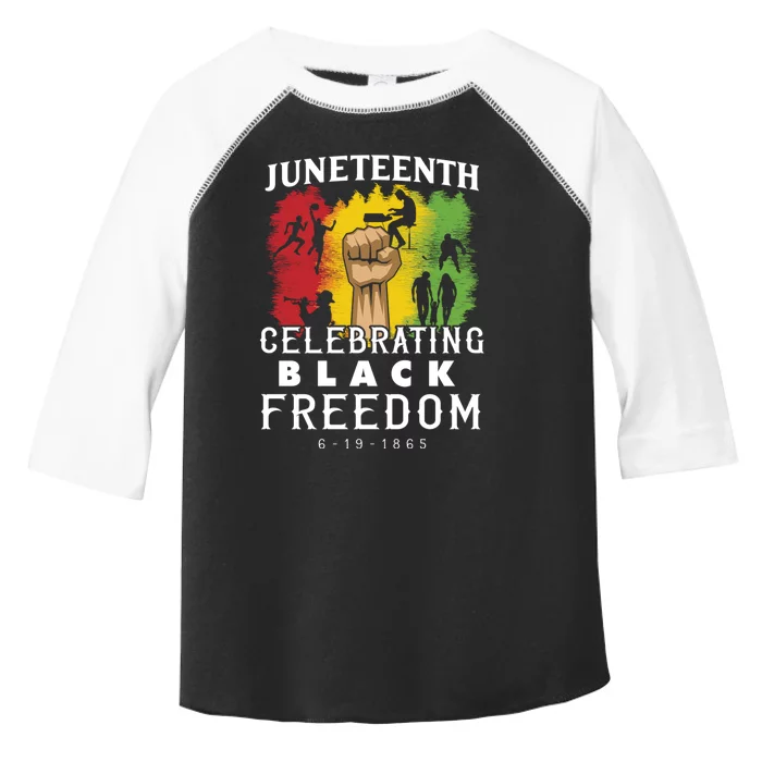 Juneteenth Celebrating Black Freedom 1865 Toddler Fine Jersey T-Shirt