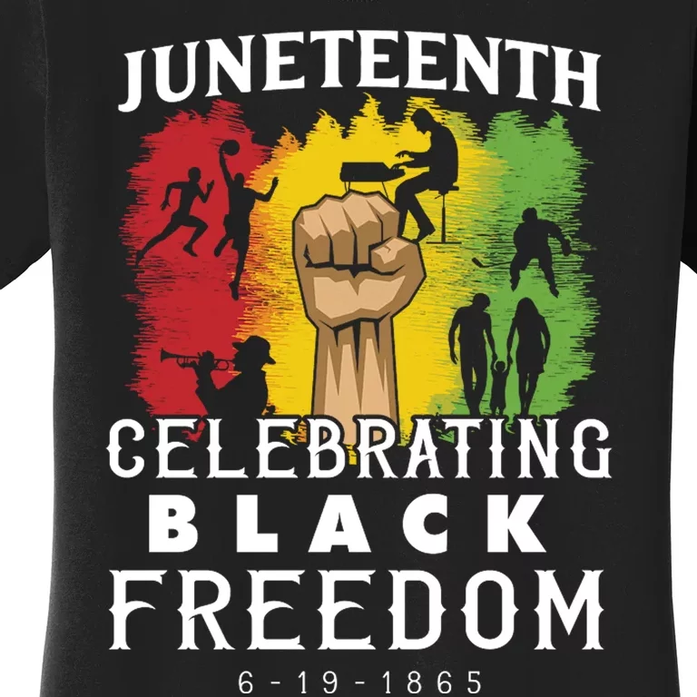 Juneteenth Celebrating Black Freedom 1865 Women's T-Shirt