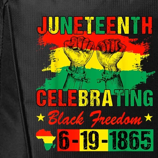 Juneteenth Celebrating Black Freedom 1865 African American City Backpack