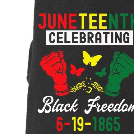 Juneteenth Celebrating Black Freedom 1865 African American Doggie 3-End Fleece Hoodie