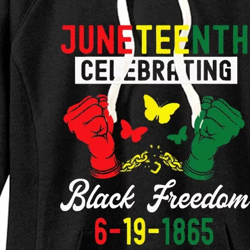 Juneteenth Celebrating Black Freedom 1865 African American Women's Fleece Hoodie