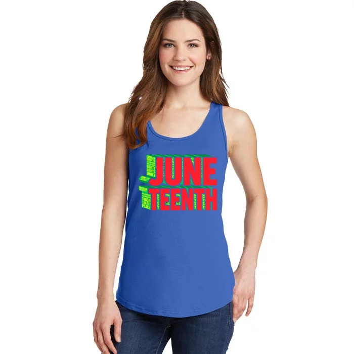 Juneteenth Celebrate Black Slave Freedom Gift Ladies Essential Tank