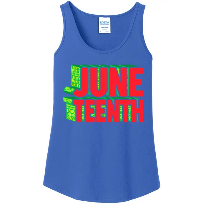 Juneteenth Celebrate Black Slave Freedom Gift Ladies Essential Tank