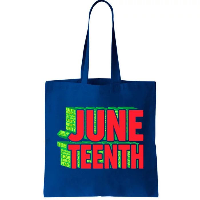 Juneteenth Celebrate Black Slave Freedom Gift Tote Bag