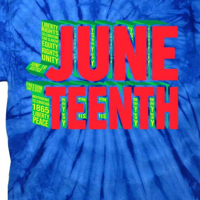 Juneteenth Celebrate Black Slave Freedom Gift Tie-Dye T-Shirt