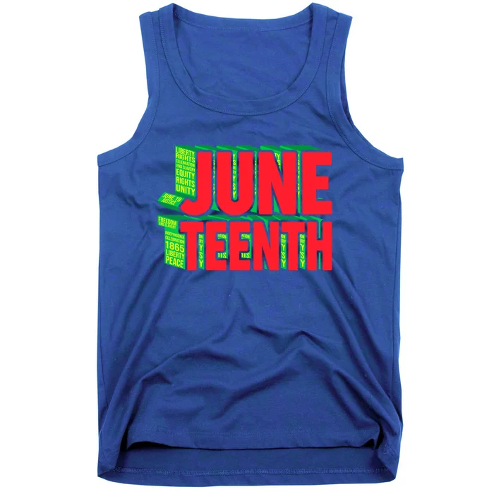 Juneteenth Celebrate Black Slave Freedom Gift Tank Top