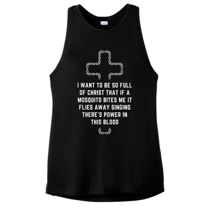 Jesus Christ Bible Verse Ladies Tri-Blend Wicking Tank