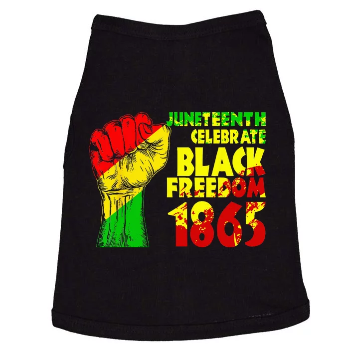 Juneteenth Celebrate Black Freedom 1865 History Month Doggie Tank