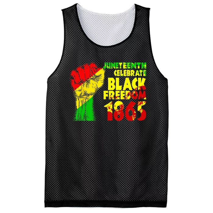 Juneteenth Celebrate Black Freedom 1865 History Month Mesh Reversible Basketball Jersey Tank