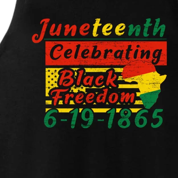 Junenth Celebrating Black Freedom 6191865 Junenth Gift Ladies Tri-Blend Wicking Tank