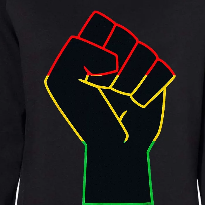 Juneteenth Celebrates Black African American Freedom Fist Womens California Wash Sweatshirt