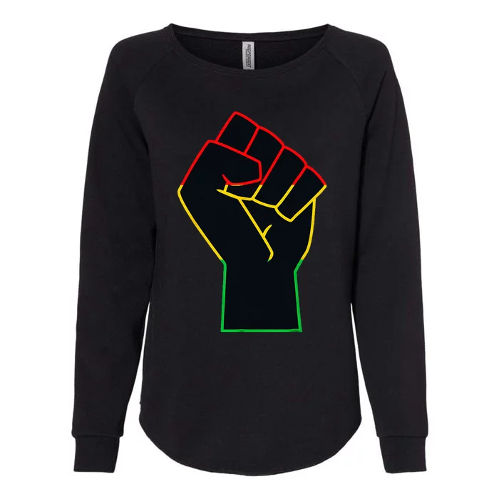 Juneteenth Celebrates Black African American Freedom Fist Womens California Wash Sweatshirt