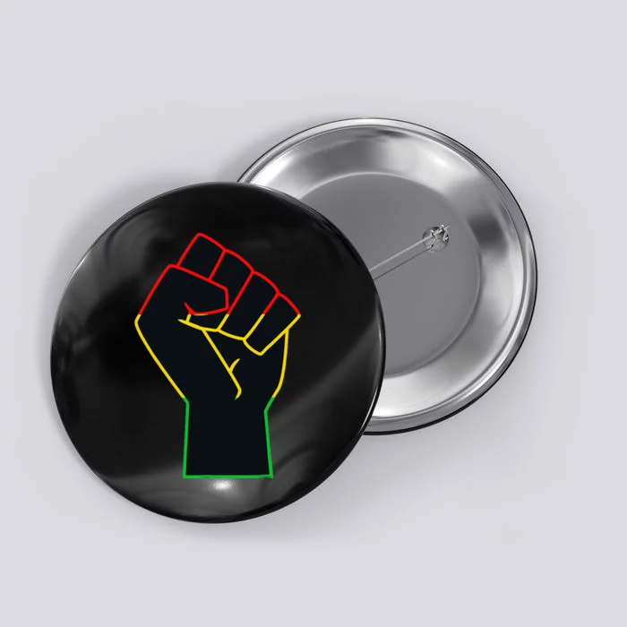 Juneteenth Celebrates Black African American Freedom Fist Button