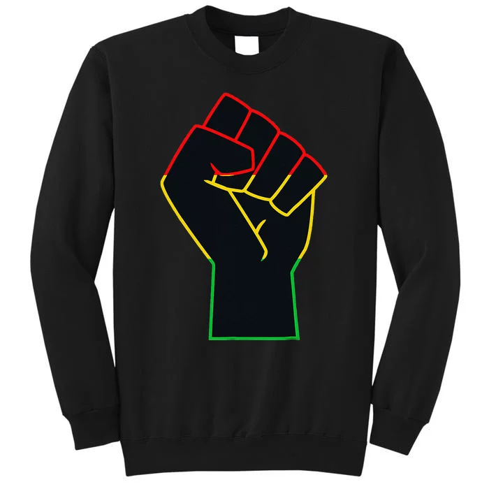 Juneteenth Celebrates Black African American Freedom Fist Tall Sweatshirt