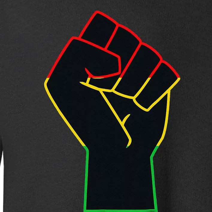 Juneteenth Celebrates Black African American Freedom Fist Toddler Sweatshirt