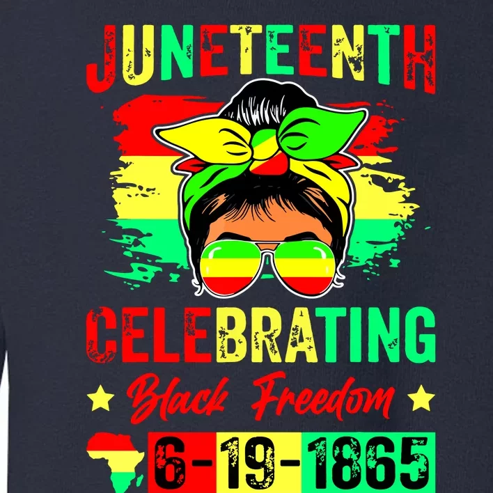 Juneteenth Celebrating Black Freedom 1865 African American Toddler Sweatshirt