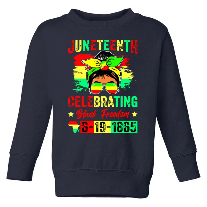 Juneteenth Celebrating Black Freedom 1865 African American Toddler Sweatshirt