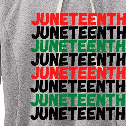 Juneteenth Celebrate Black Slave Freedom Dad Mom Cute Gift Women's Fleece Hoodie