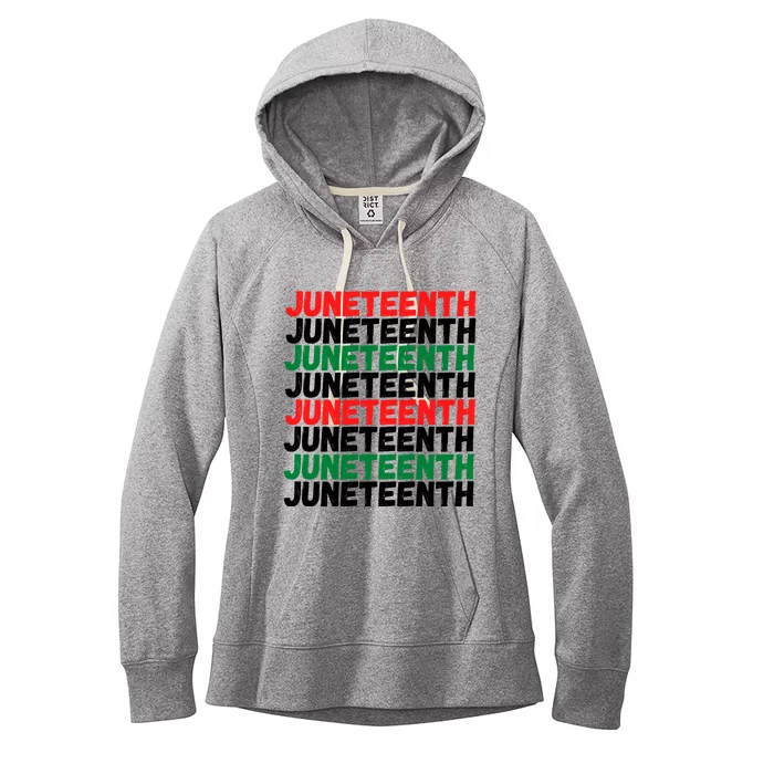 Juneteenth Celebrate Black Slave Freedom Dad Mom Cute Gift Women's Fleece Hoodie