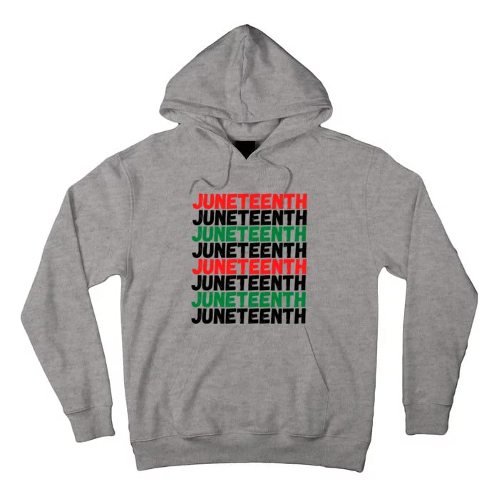 Juneteenth Celebrate Black Slave Freedom Dad Mom Cute Gift Tall Hoodie