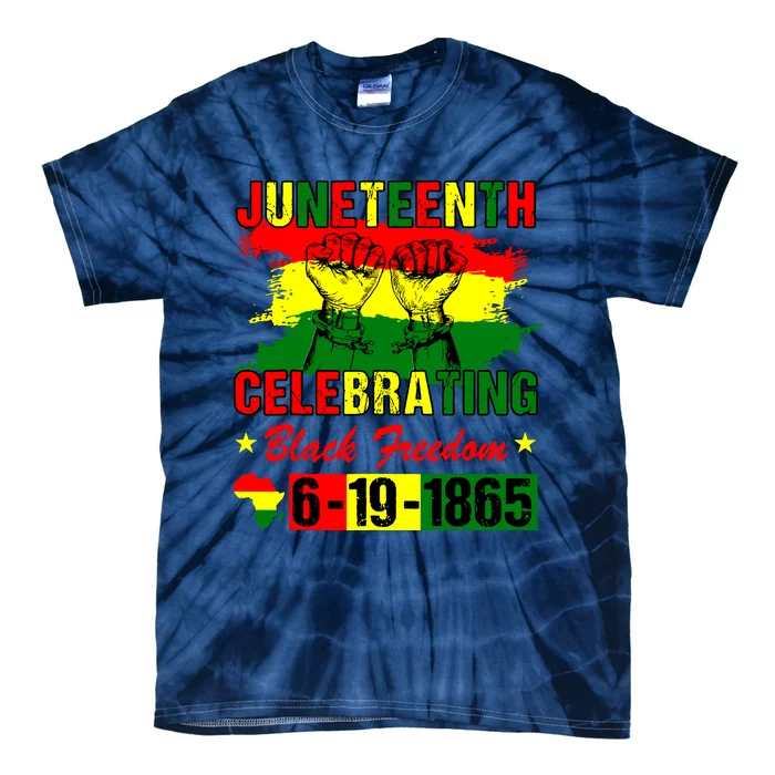 Juneteenth Celebrating Black Freedom 1865 African American Tie-Dye T-Shirt