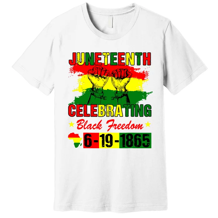 Juneteenth Celebrating Black Freedom 1865 African American Premium T-Shirt