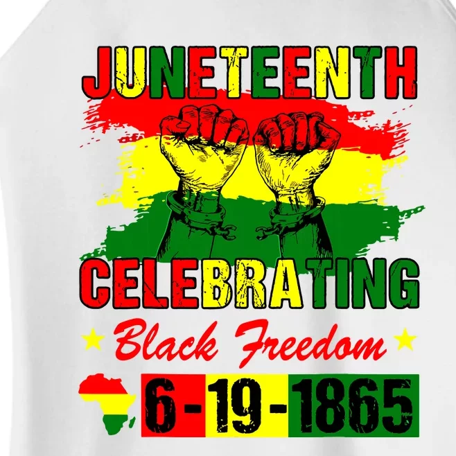 Juneteenth Celebrating Black Freedom 1865 African American Women’s Perfect Tri Rocker Tank