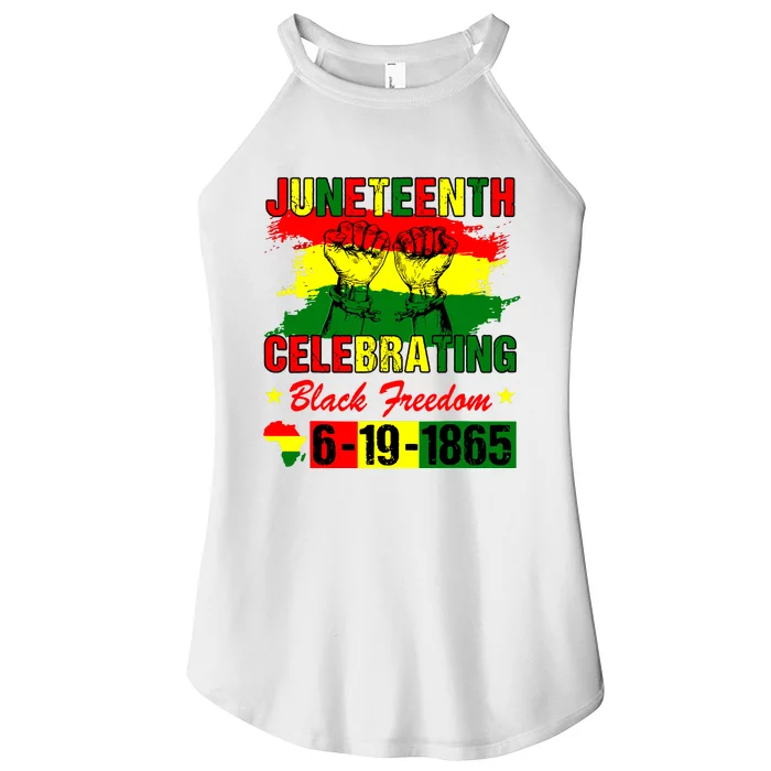 Juneteenth Celebrating Black Freedom 1865 African American Women’s Perfect Tri Rocker Tank