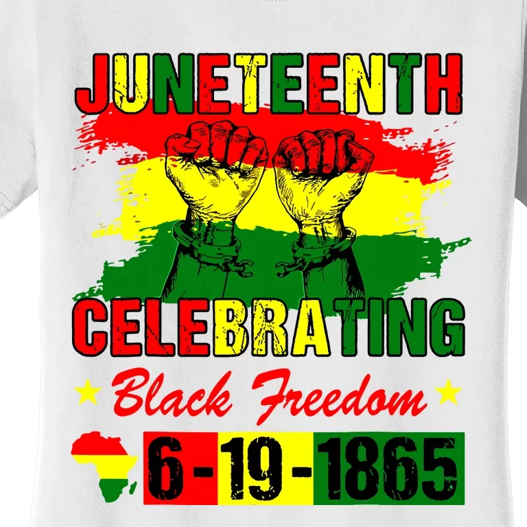 Juneteenth Celebrating Black Freedom 1865 African American Women's T-Shirt