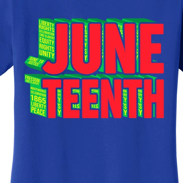 Juneteenth Celebrate Black Slave Freedom Great Gift Women's T-Shirt