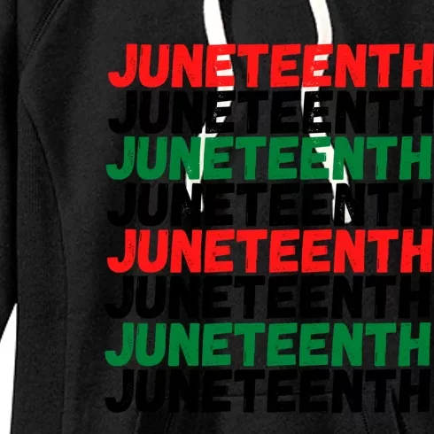 Juneteenth Celebrate Black Slave Freedom Dad Mom Funny Gift Women's Fleece Hoodie