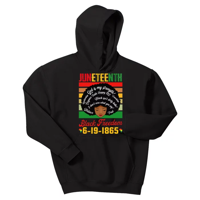 Juneteenth Celebrations Black Freedom Juneteenth 1965 Kids Hoodie