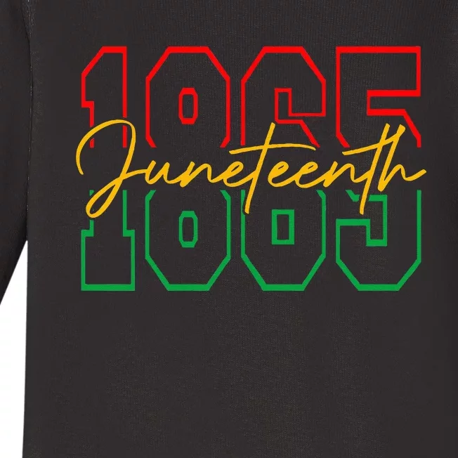 Juneteenth Celebrate Black Freedom 1865 History Month Baby Long Sleeve Bodysuit