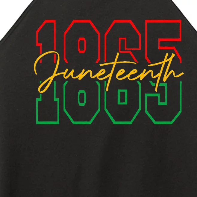 Juneteenth Celebrate Black Freedom 1865 History Month Women’s Perfect Tri Rocker Tank