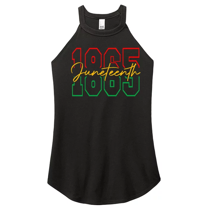 Juneteenth Celebrate Black Freedom 1865 History Month Women’s Perfect Tri Rocker Tank