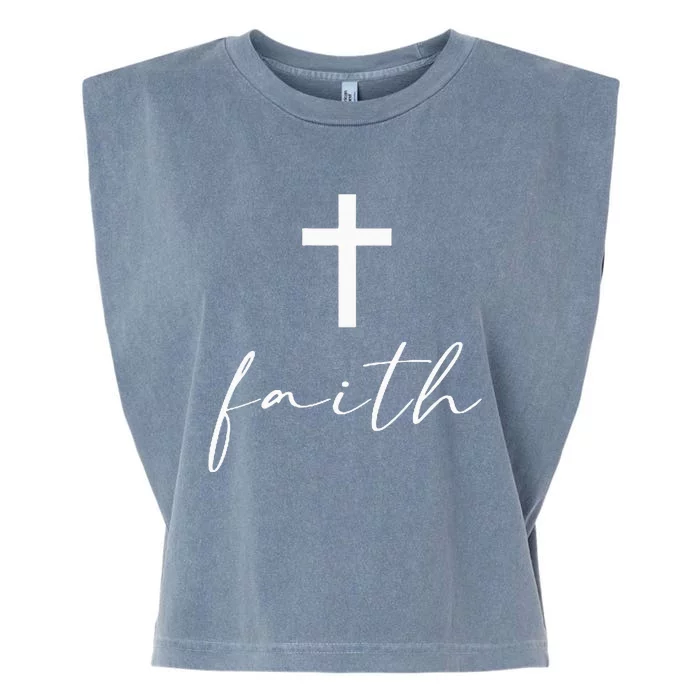 Jesus Christian Bible Verse Faith Gifts Garment-Dyed Women's Muscle Tee