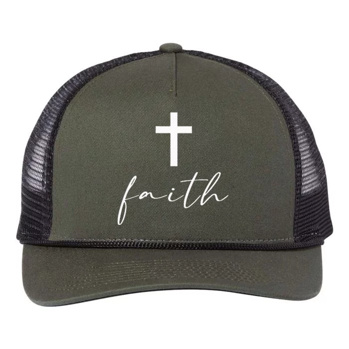 Jesus Christian Bible Verse Faith Gifts Retro Rope Trucker Hat Cap