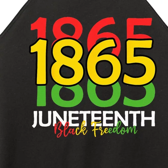 Juneteenth Celebrating Black Freedom 1865 Women’s Perfect Tri Rocker Tank