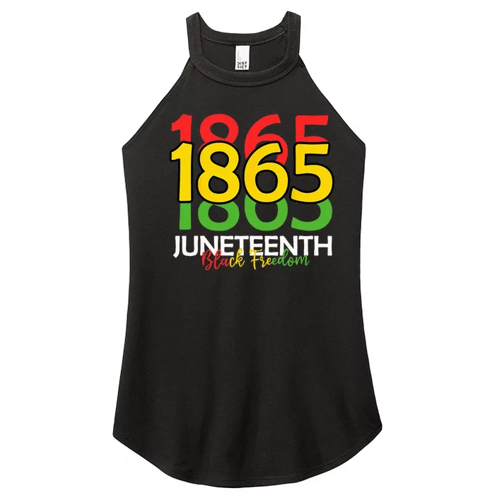 Juneteenth Celebrating Black Freedom 1865 Women’s Perfect Tri Rocker Tank