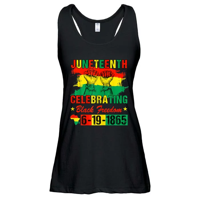 Juneteenth Celebrating Black Freedom 1865 African American Ladies Essential Flowy Tank